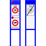 Entrée Zone 30 combiné type 1 3